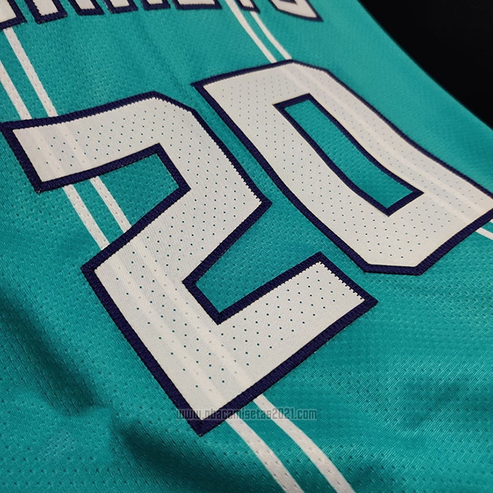 Camiseta Charlotte Hornets Gordon Hayward #20 Icon Autentico 2020-21 Verde